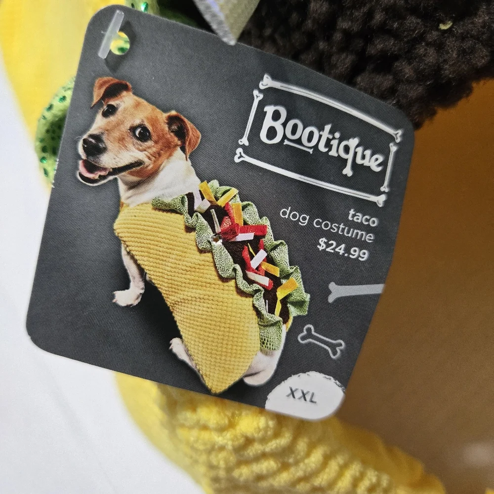 TACO Dog 🌮  Dog Halloween Costume Taco Costume Pet BOOTIQUE Size XXL   NEW - Picture 9 of 11
